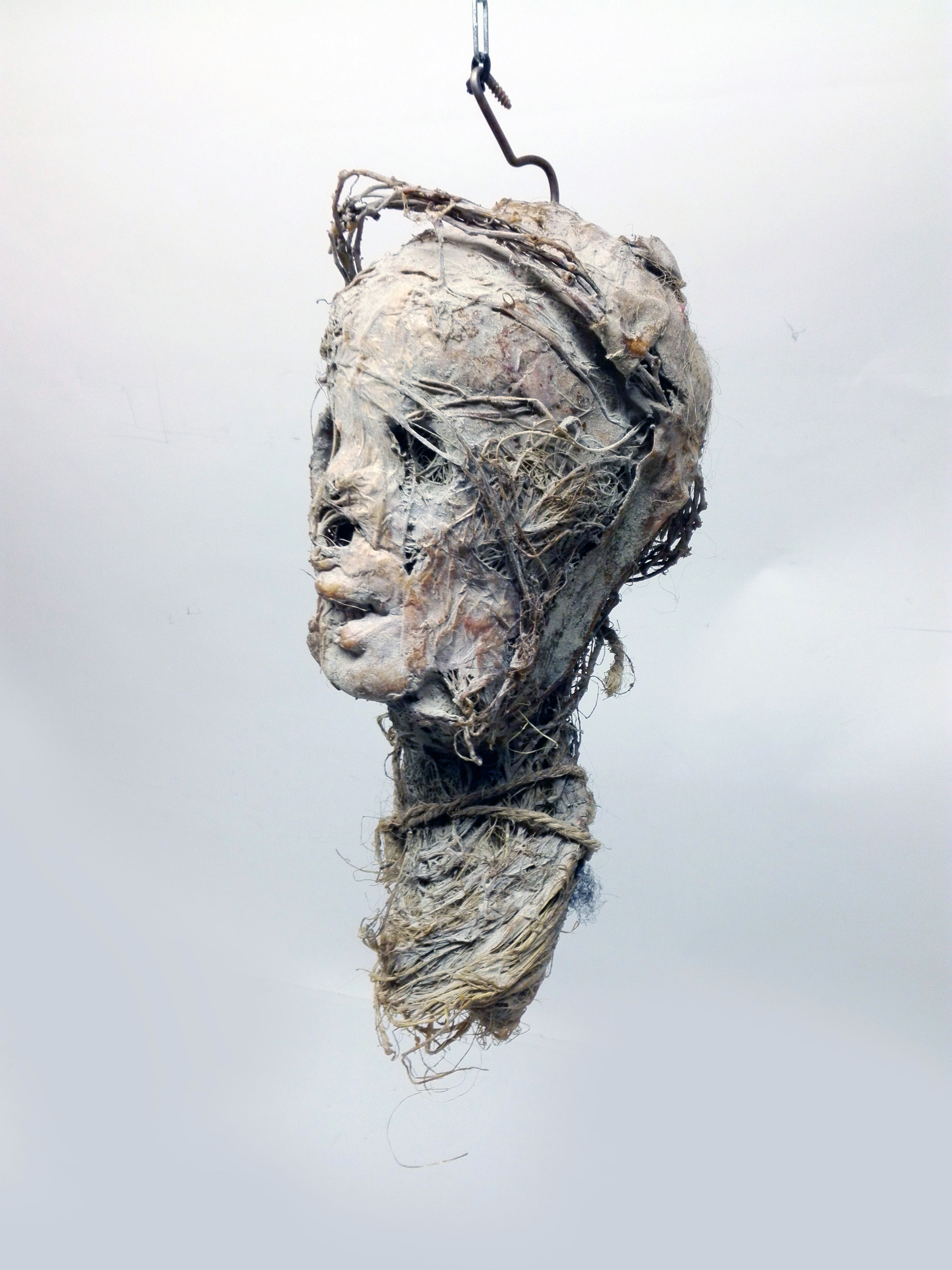 cabeza no5 hombre calavera momificada replica 35x17x20 1u